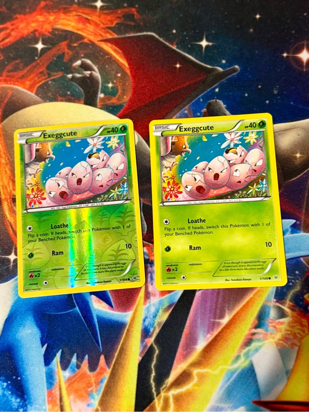 Pokemon Exeggcute roaring skies set of 2 card new
